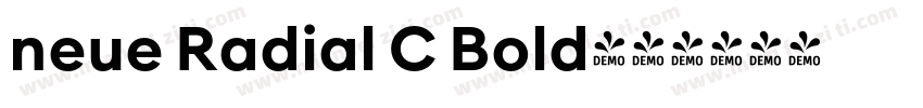 neue Radial C Bold字体转换